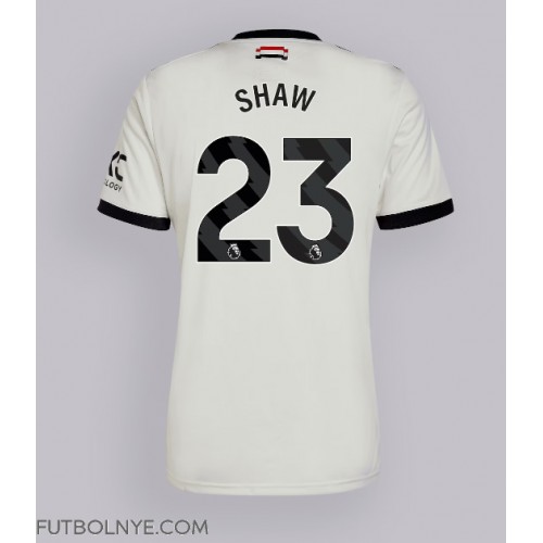 Camiseta Manchester United Luke Shaw #23 Tercera Equipación 2024-25 manga corta